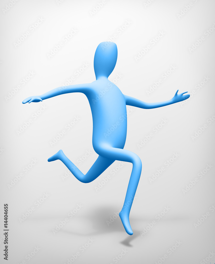 Running CG character Running CG character