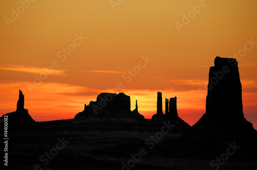 Sunset Over Monument Valley