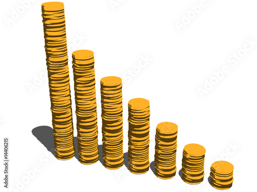 goldene münzpyramide