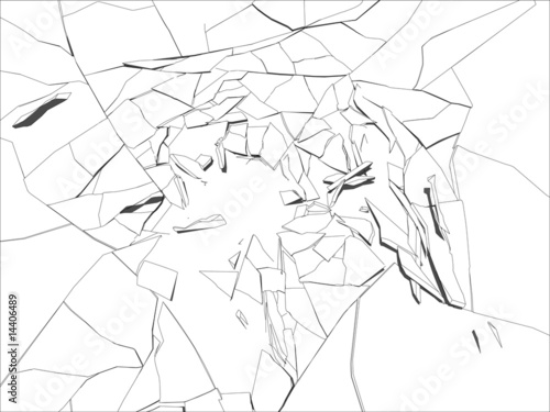 zerbrochenes glas
