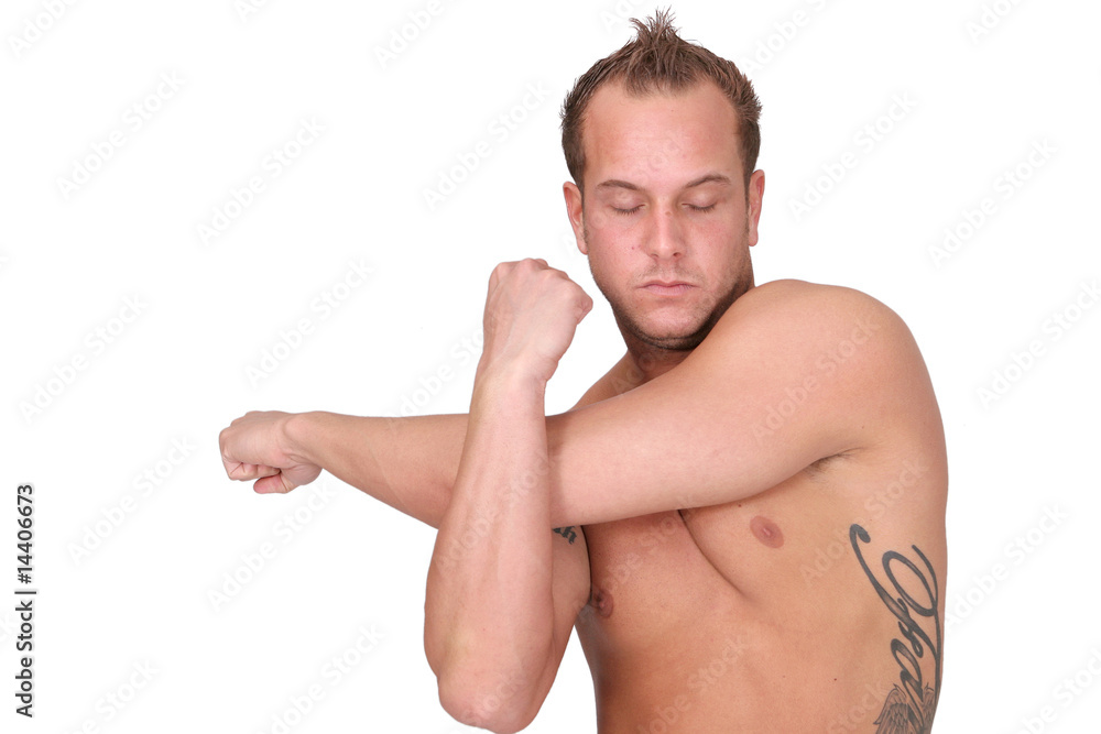 workout guy stretching workout guy stretching