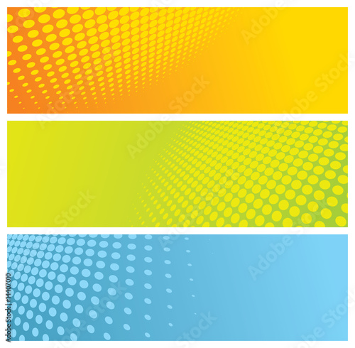 abstract halftone headers (banners)