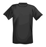 Black vector T-shirt design template