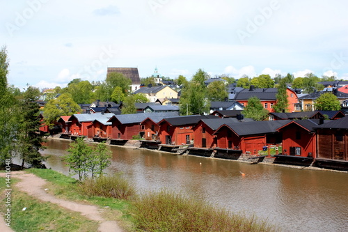 polish wooden village houses