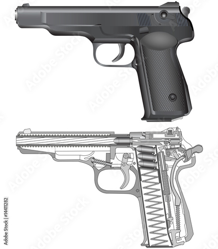Scheme of russian gun