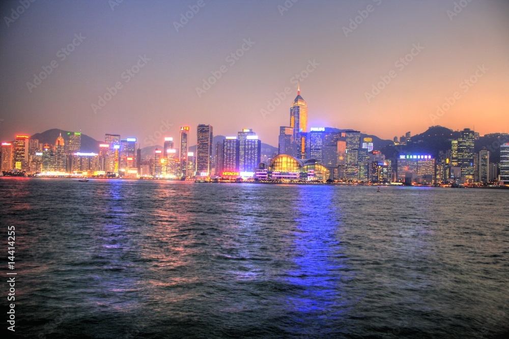 Obraz premium Hongkong / Hongkong - Chiny - Skyline