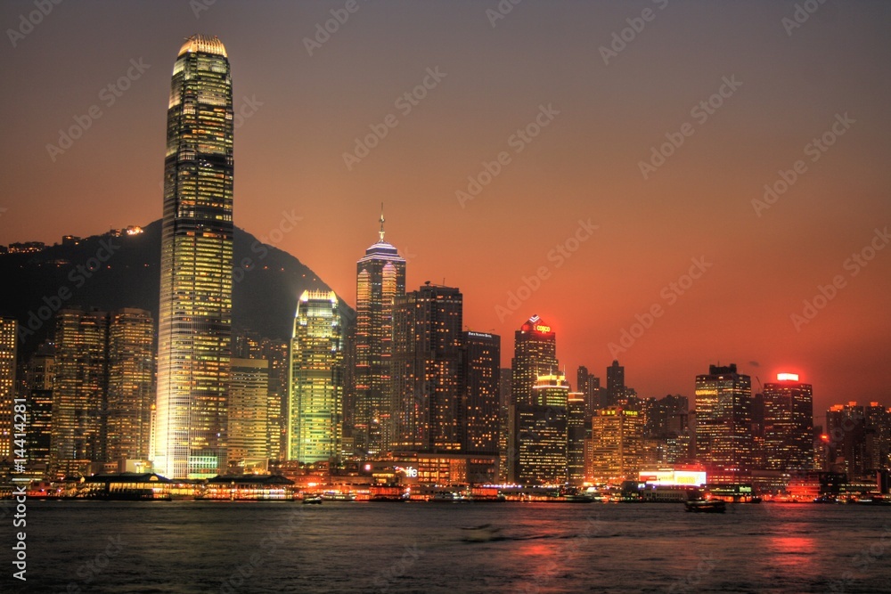 Fototapeta premium Hongkong / Hongkong - Chiny - Skyline