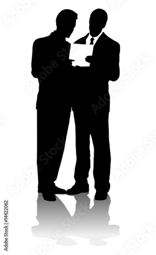 Businesmen talking