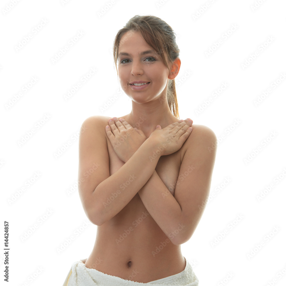 Fototapeta premium Young beautiful woman - spa concept
