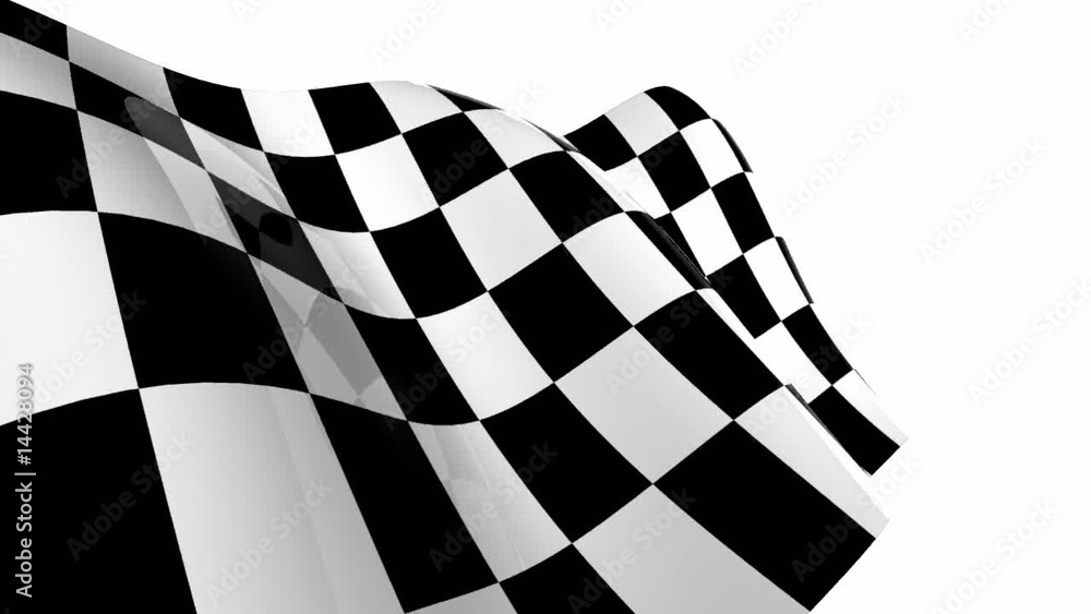 drapeau à damier - animation en boucle