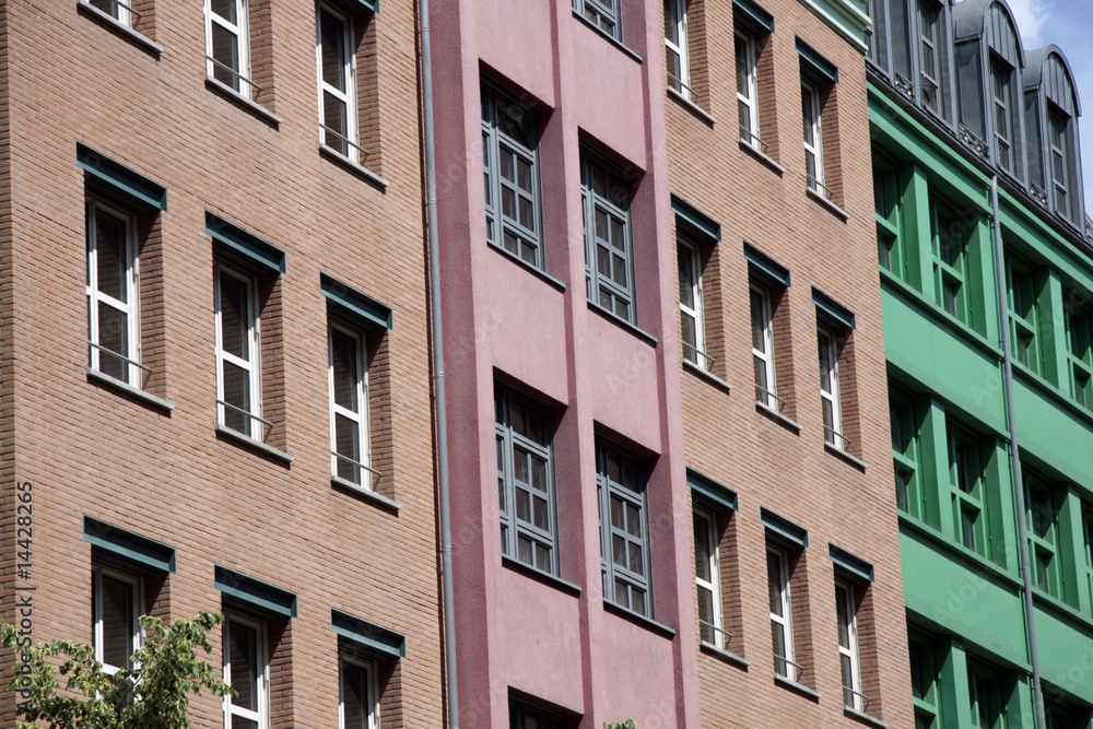 Immeubles colorés à Berlin