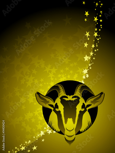 Capricorn Zodiac Background