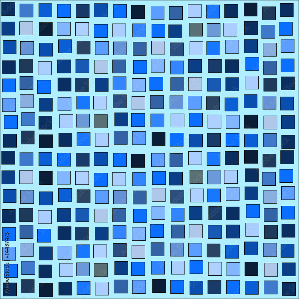 Fototapeta premium Carrés bleus