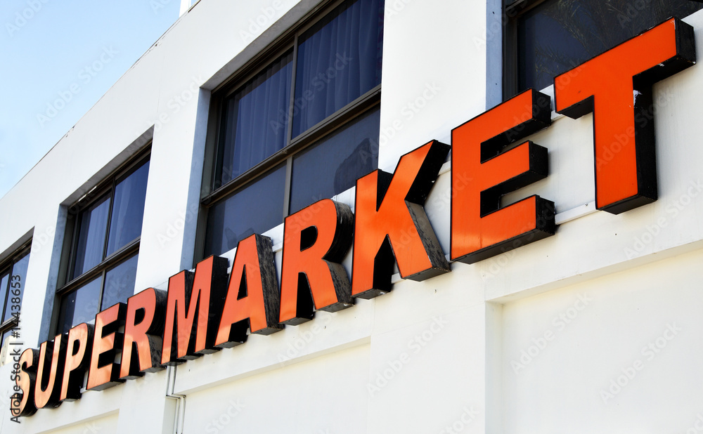 Naklejka premium Supermarket