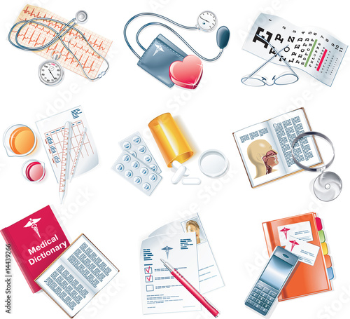 Vector medical icon set