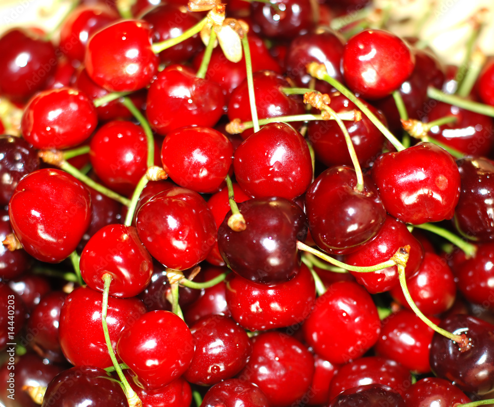 Fresh beautiful cherries Fresh beautiful cherries