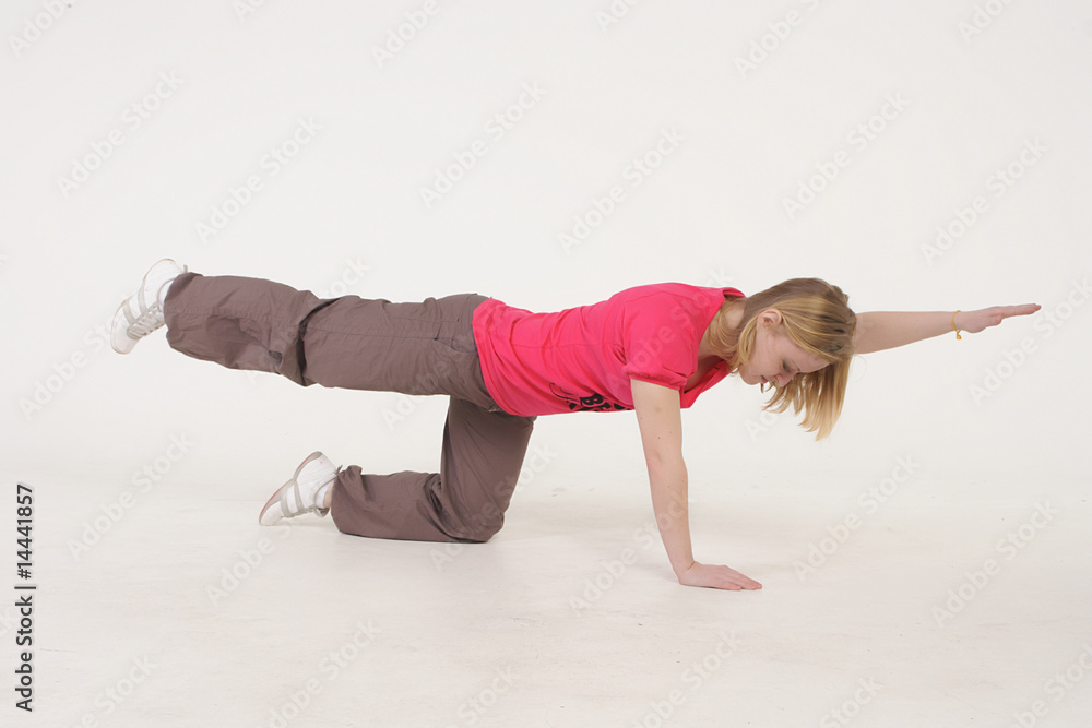 Naklejka premium blonde - workout