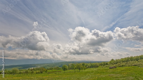 Kroatische Landschaft in Zeitraffer