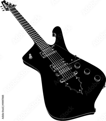 Electric Guitar Vector 05