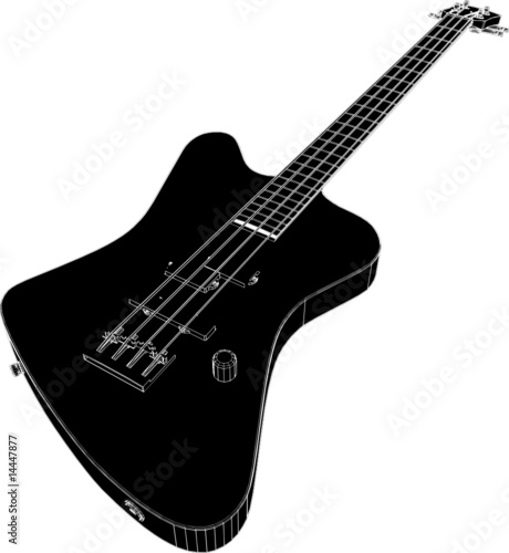 Electric Bass Giutar Vector 04