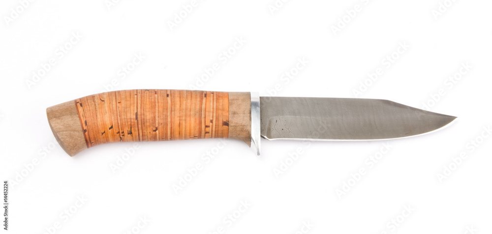 Hunting dagger on white background Hunting dagger on white background