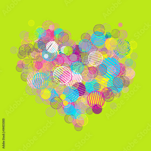 Abstract heart shape for your design