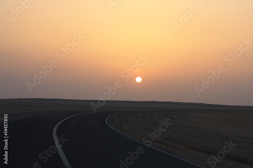 coucher de soleil au koweit
