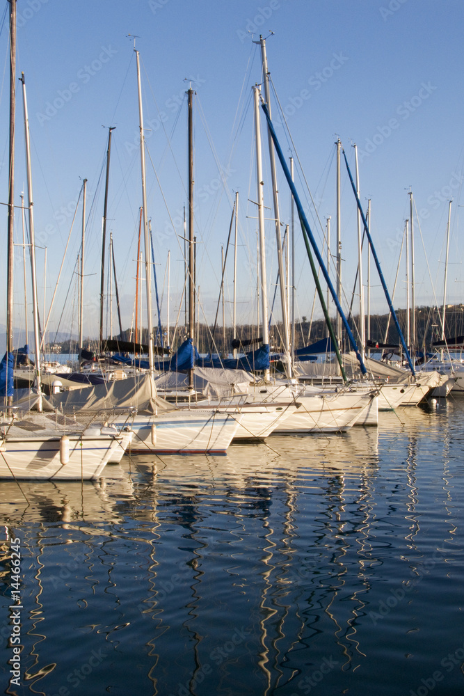Obraz premium Barche sul lago di Garda