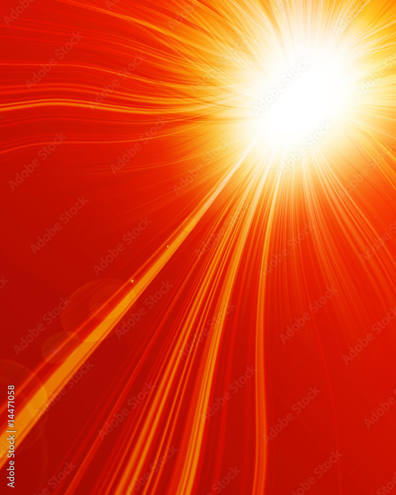 Obraz premium Hot summer sun