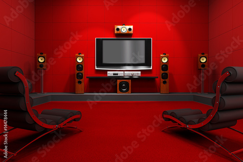 Contemporary Home Theater photo