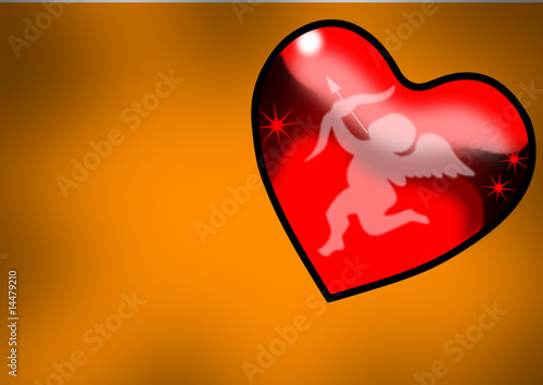 Liebe und Herz mit Engel