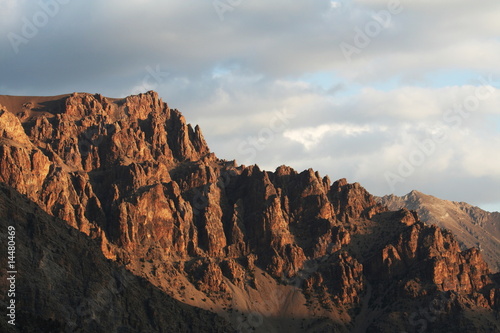 Mountains on sunset