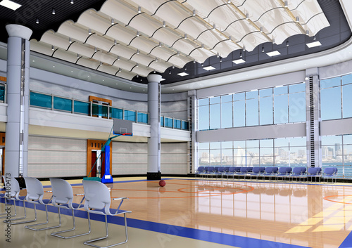 3d indoor gymnasium