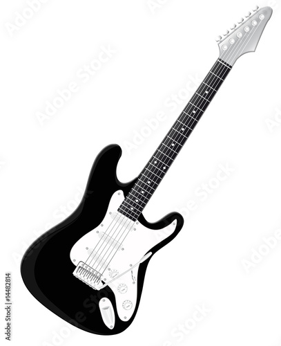 Guitarra eléctrica vectorizada