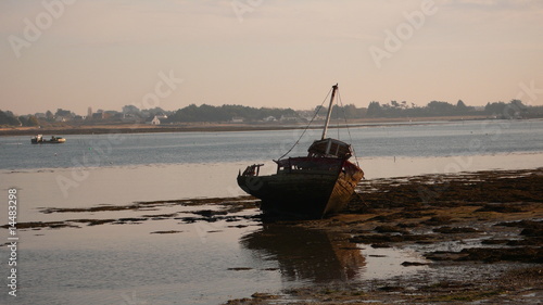 deserted fishing boat