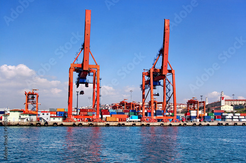 Container terminal in port of Istanbul