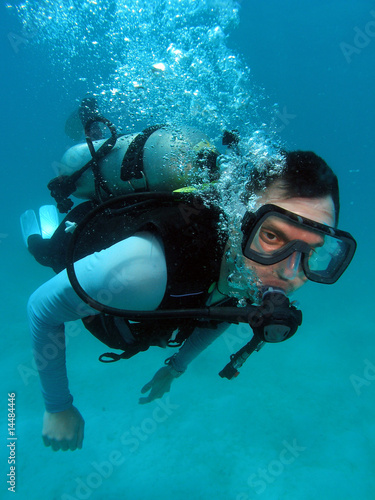 Man Scuba Diving