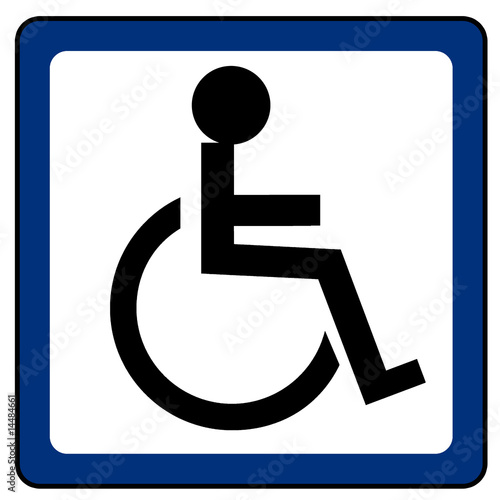 panneau Handicapé