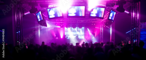 Panorama of a music festival