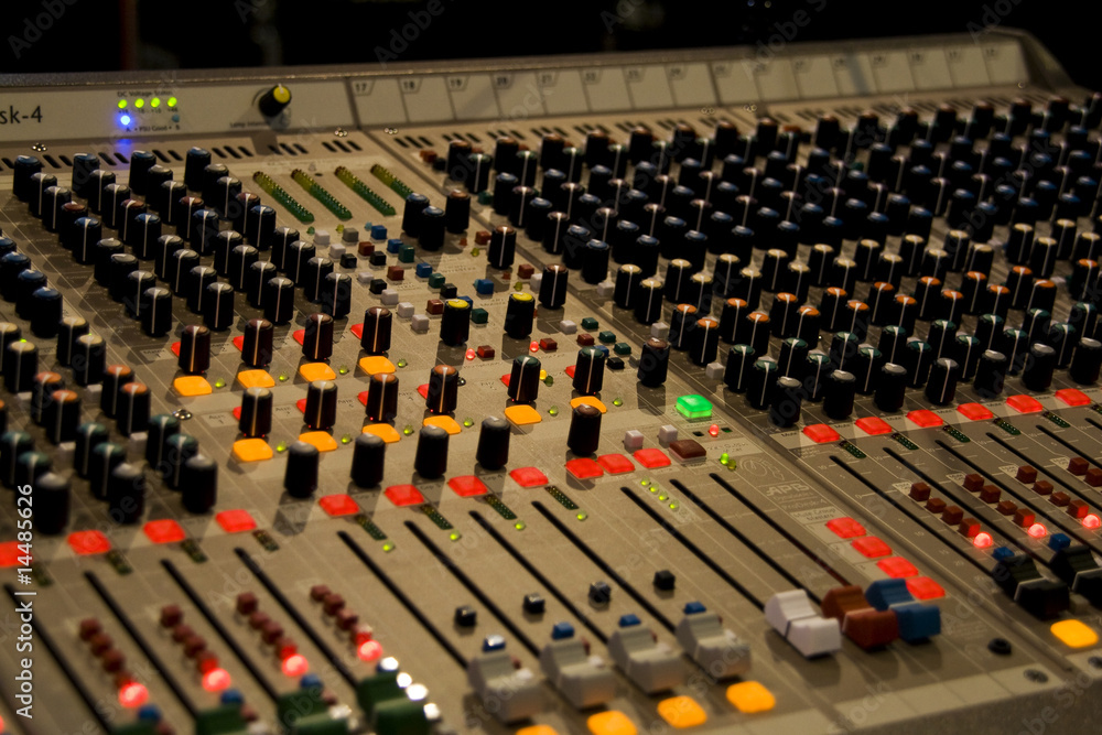 Fototapeta premium Music Mixer desk at he Concert