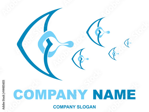 abstract fish logotype