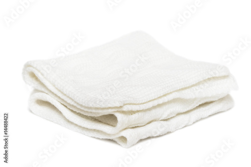 white ladies scarf isolated on white background