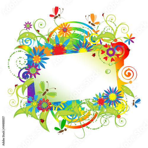Summer dreams, greeting card