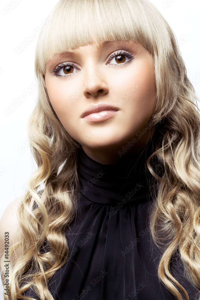 Naklejka premium young blonde
