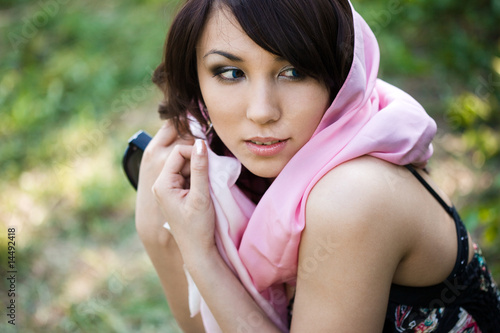 Wallpaper Mural beautiful girl in a forest Torontodigital.ca