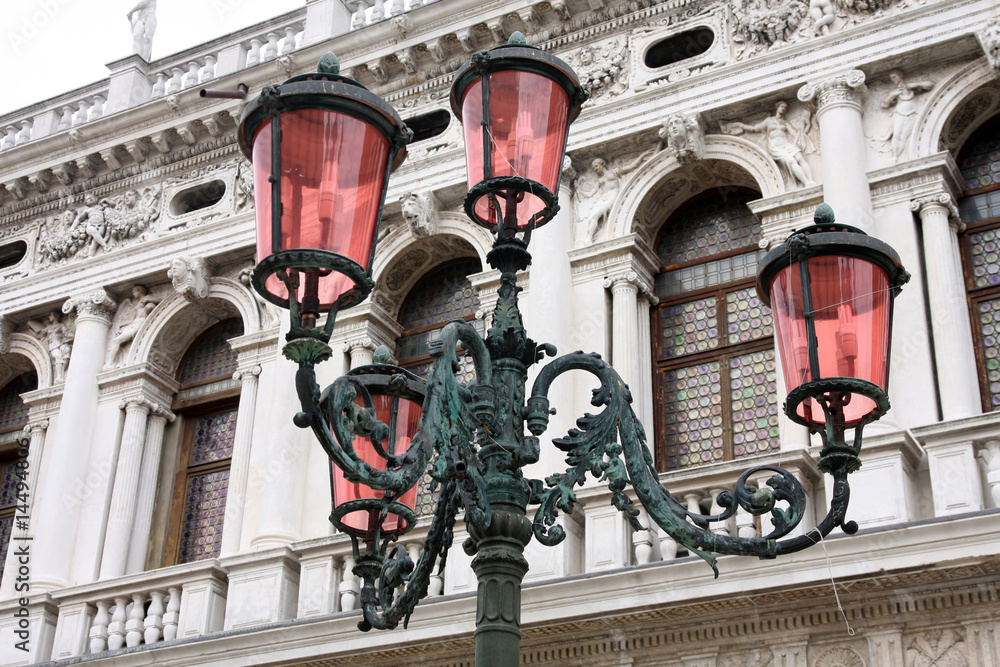 street lamp in Venice, Italy street lamp in Venice, Italy