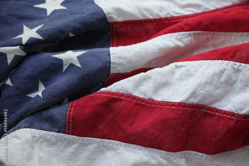 Naklejka premium old USA flag