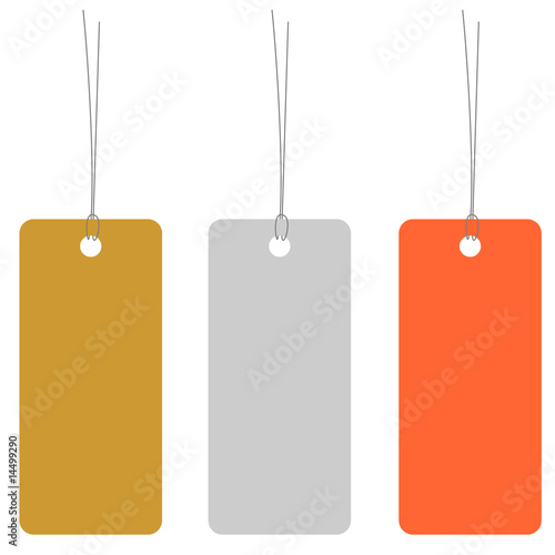 gold, silver and bronze tags
