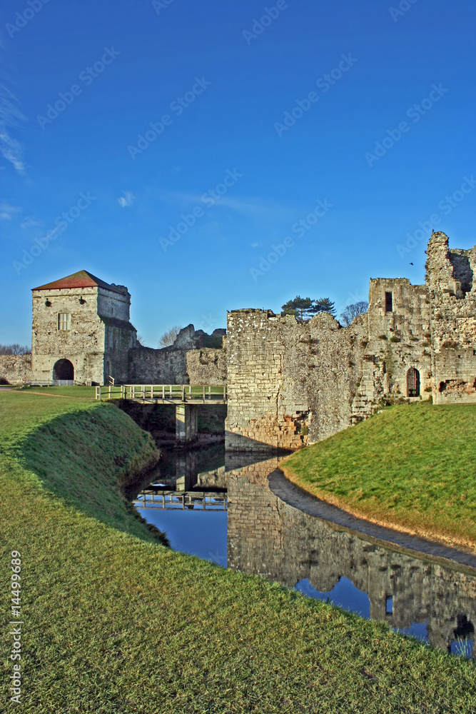 Portchester Castle moat