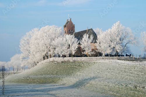 Church by winter